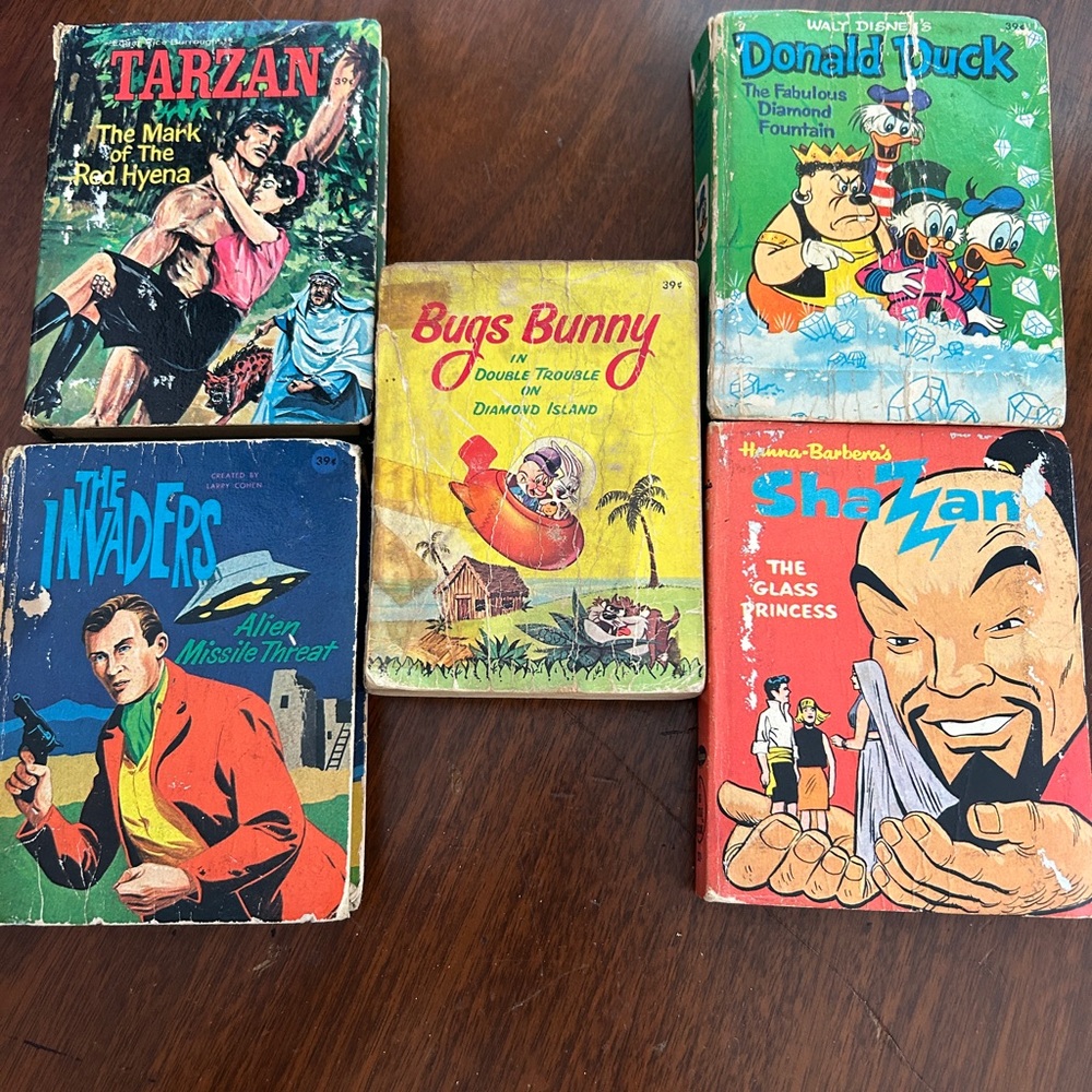 Vintage Big Little Book Collection of five Whitman children’s books 1967